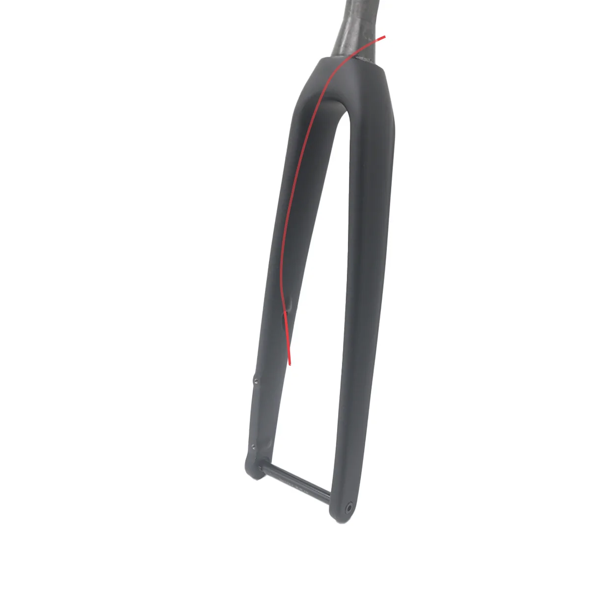 Vollcarbon Tapered Steuerrohr Rennradgabel 700x32C 28,6mm Schwarz Matt Finish Steckachsen-Vordergabel mit Scheibenbremssystem – Detail 3