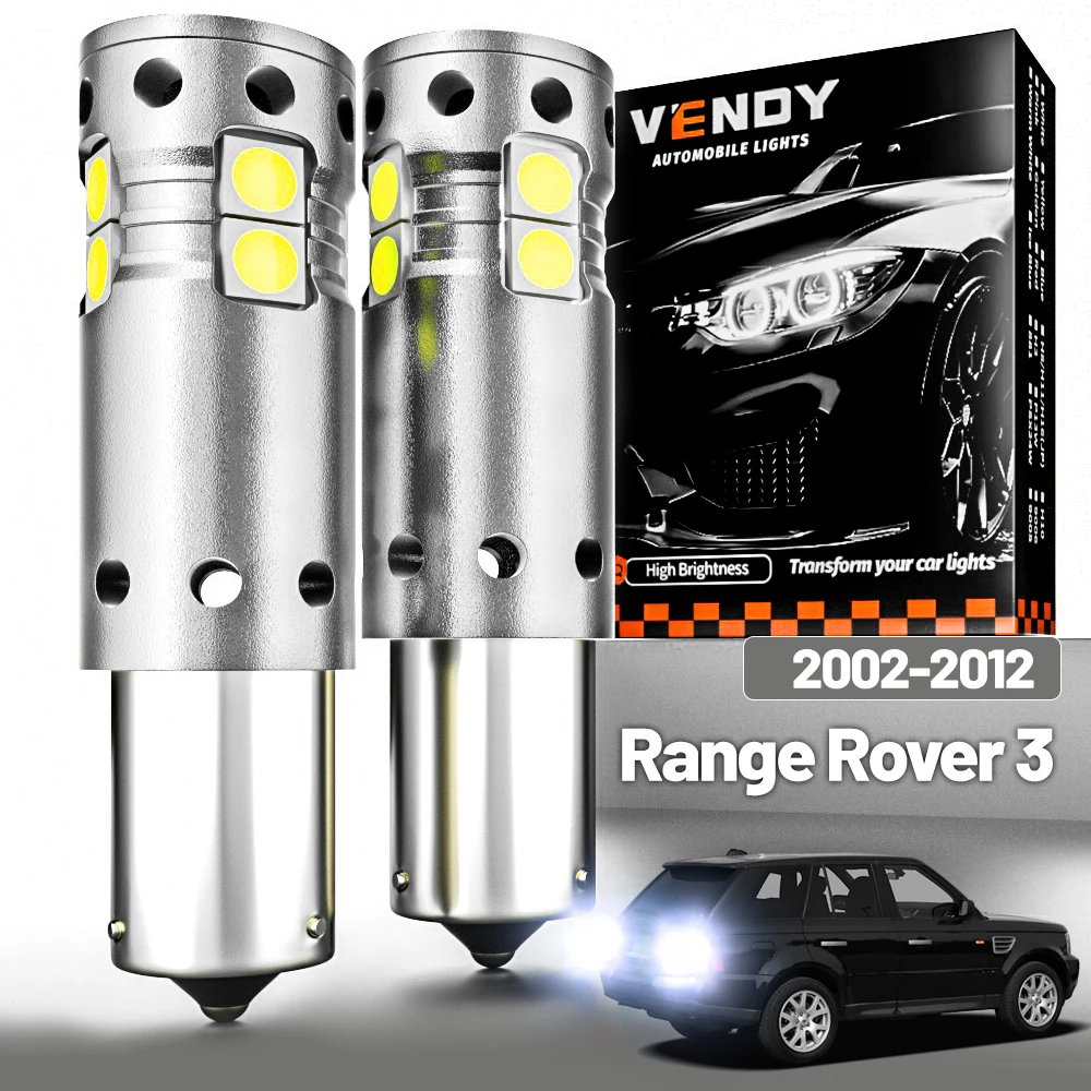 2pcs LED Reverse Light For Land Rover Range Rover 3 2002-2012 Backup Lamp 2003 2004  2007 2008 2009 2010 2011 Canbus Accessories