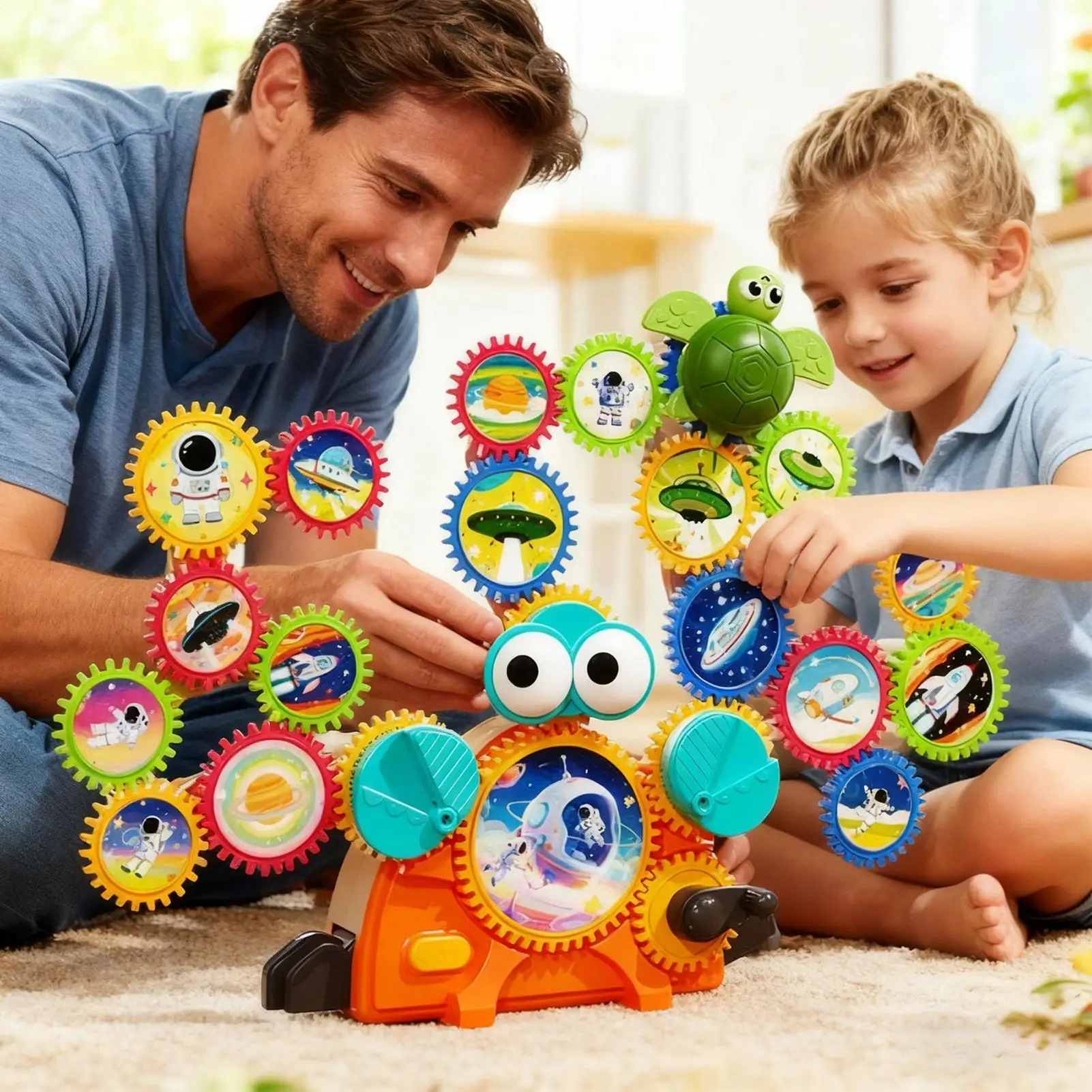 Gear Toys Educational Activities STEM Building Blocks Toys For Boys Kids Birthday Party Home Preschool School Travel Beach