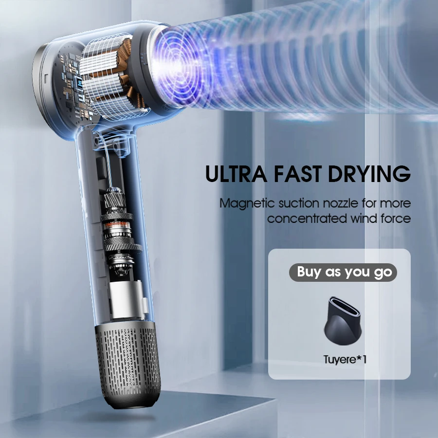 مجفف شعر عالي السرعة، حماية احترافية، جاف، مجفف شعر بالأيونات السالبة
