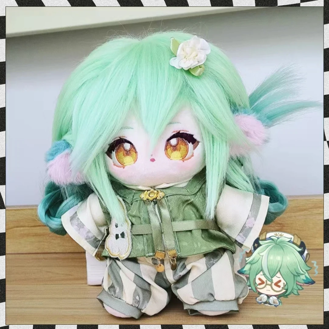 

20cm Stuffed Anime Game Genshin Impact Sucrose Cosplay Soft Cotton Doll Cartoon Model Toy Figures Fans Collection Birthday Gifts