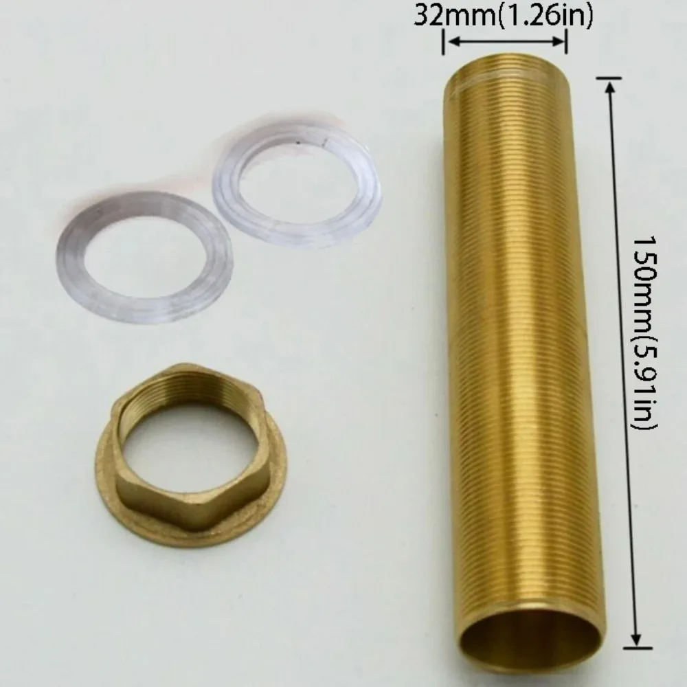 Stainless Steel Faucet Fixed Foot 30 Plus Filament Extension Nut Tap Repair Nut Hot Cold Water Faucet Accessories