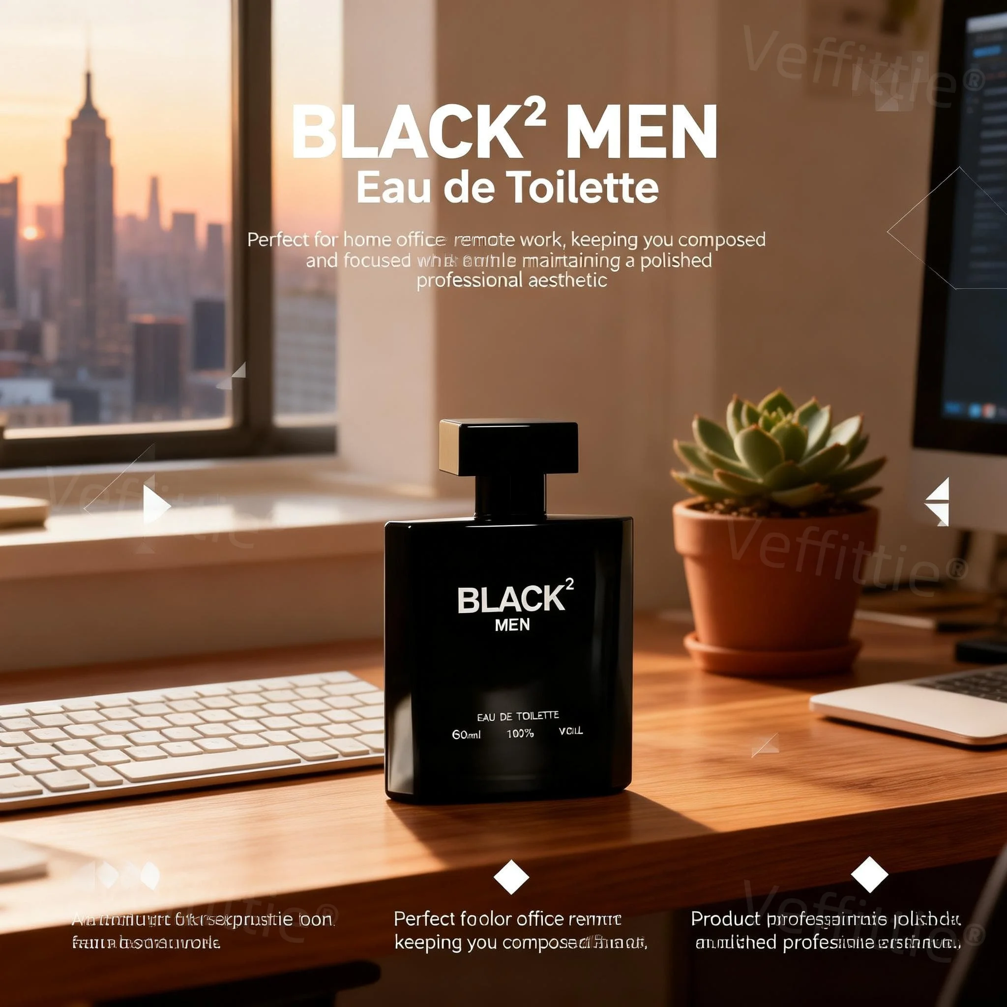 

Туалетная вода Executive Leather Wood 3.3oz, мужской аромат, черный квадратный флакон, для официальных мероприятий, стойкий, для деловых людей