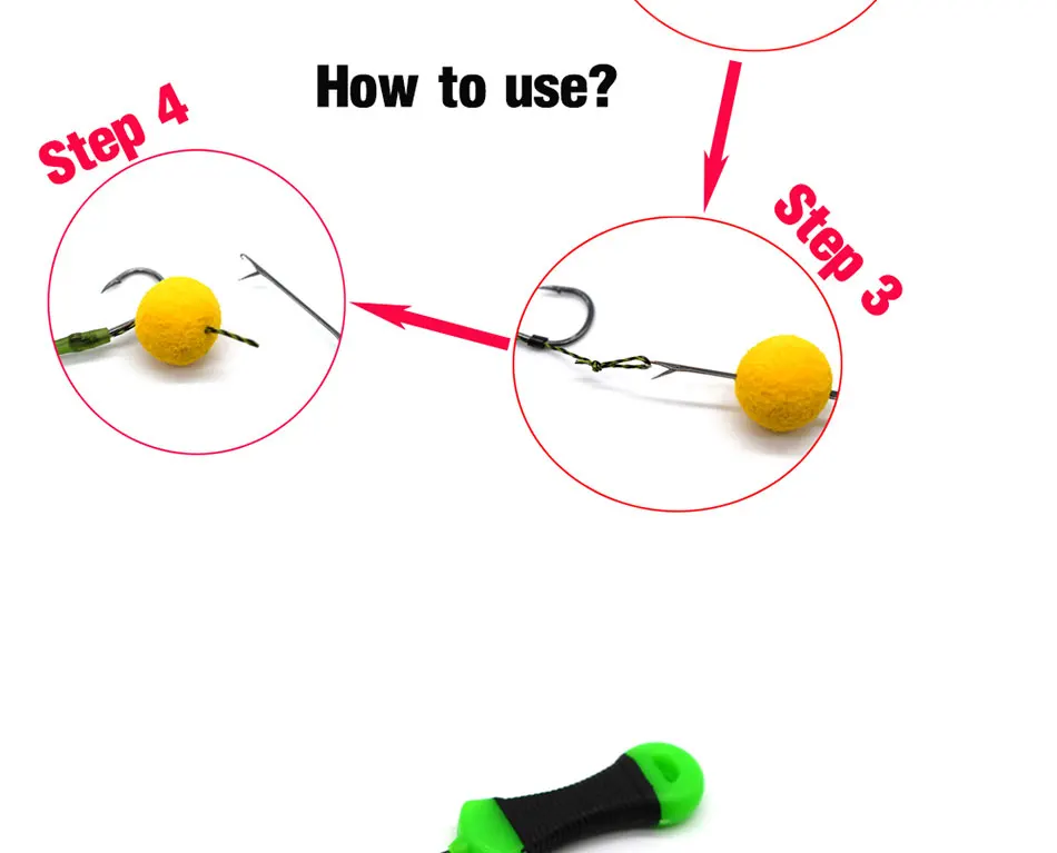 MNFT 1PC Karpfen Angeln Werkzeuge Köder Haken Nadeln Werkzeug für Pop Up Boilies Angeln Zubehör – Detail 4