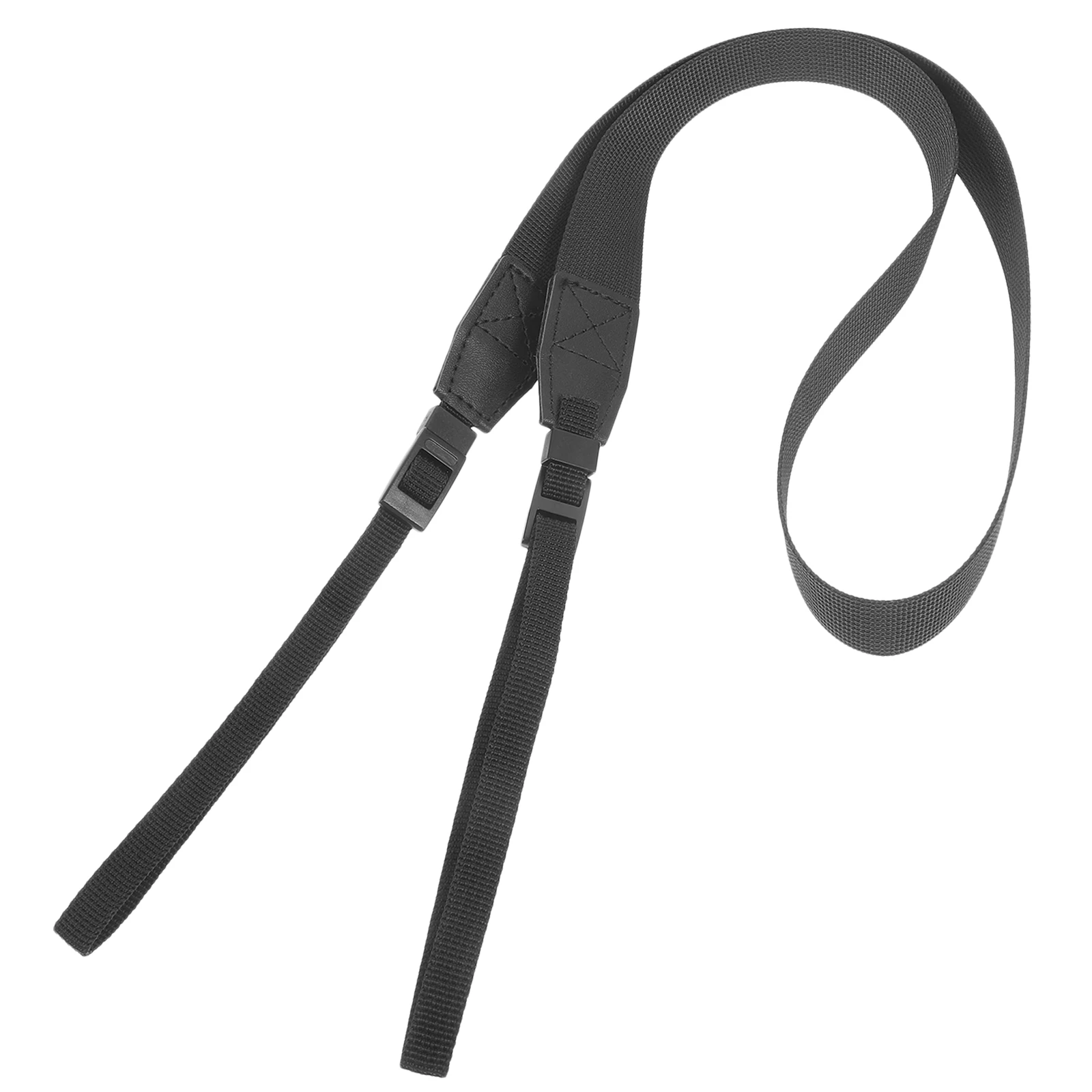 

Universal Camera Strap Lightweight Adjustable Shoulder Neck Compatible Ergonomic Narrow Pressure Relief DSLR Black