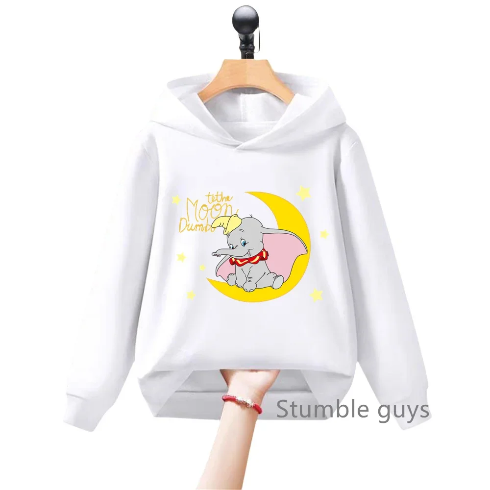 New Dumbo Kids Casual Sweatshirt Hoodie Hoodie Teen Fashion Kawaii Girls Top Boys Clothes Can Still Love Dumbo