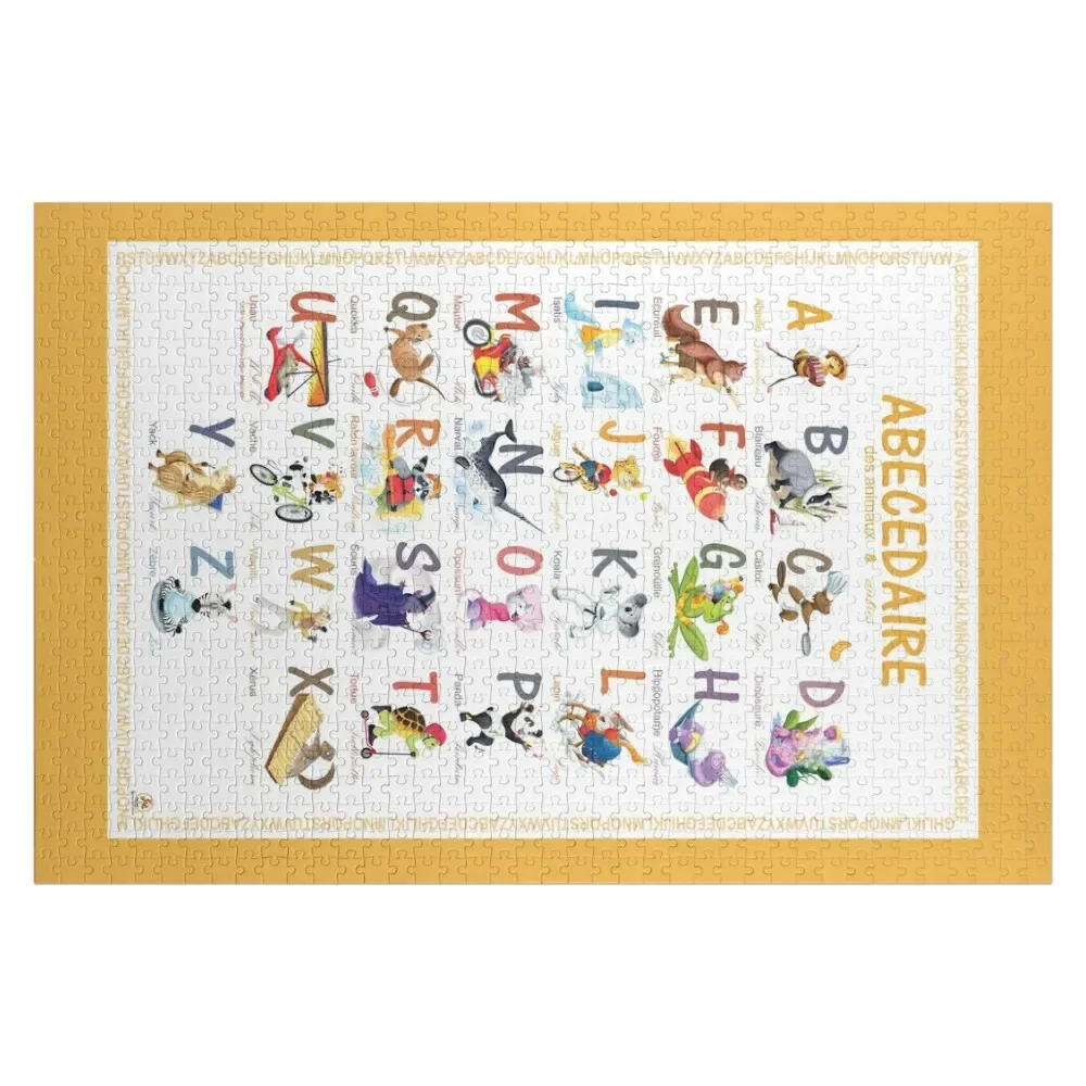 

ABC animals and others in French for children Jigsaw Puzzle Personalized Gift Ideas Photo Custom Puzzle