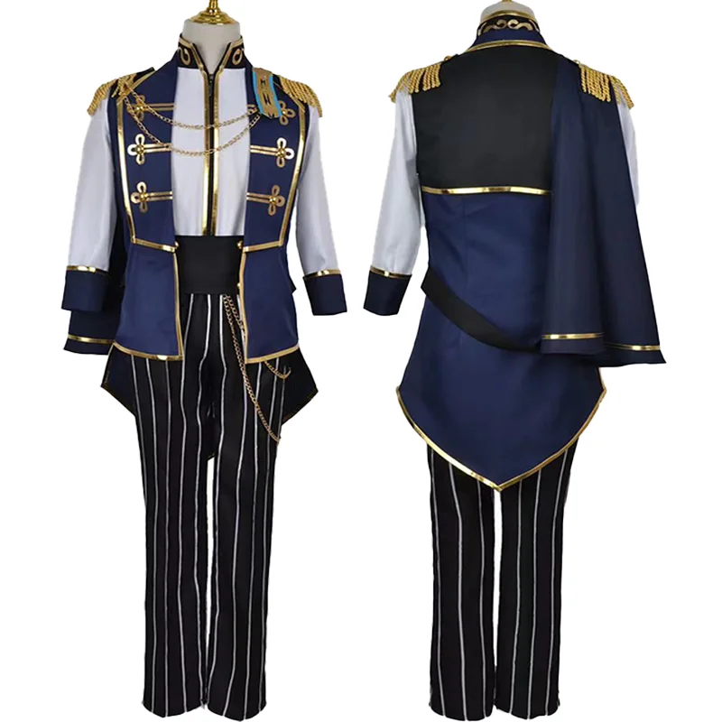 

Anime Ensemble Stars Knights Tsukinaga Leo Sena Izumi Suou Cosplay Costume Men Uniform Suit Halloween Party RolePlay Outfits