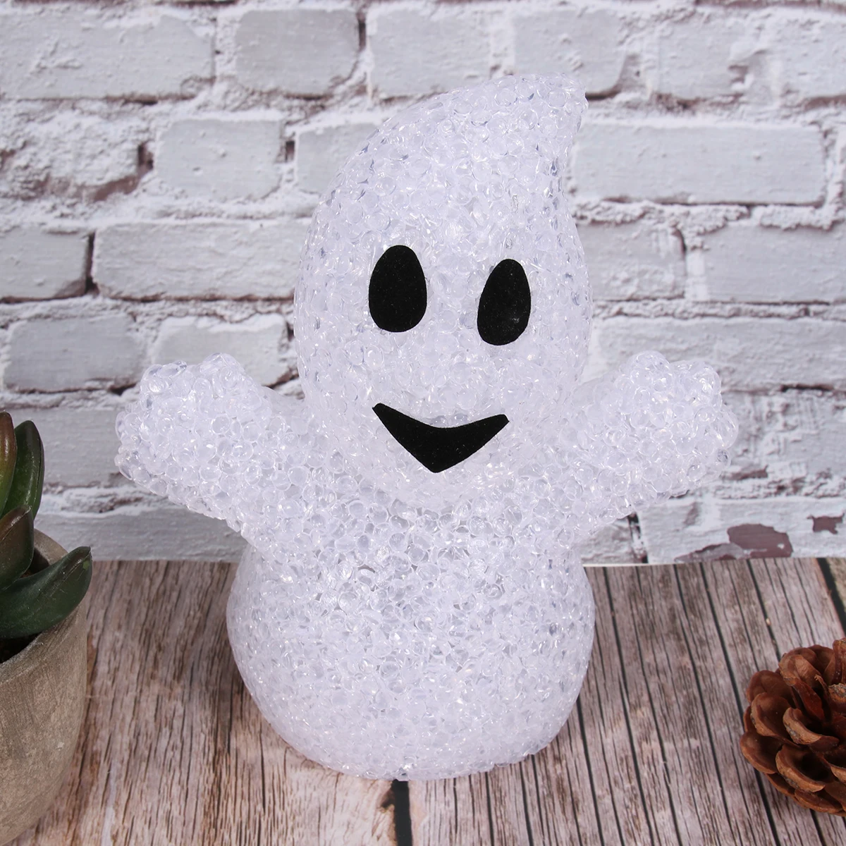 

Colorful Light Night Lamp LED Glowing White Decoration Halloween Party Home GardenHaunted House Festive Mood
