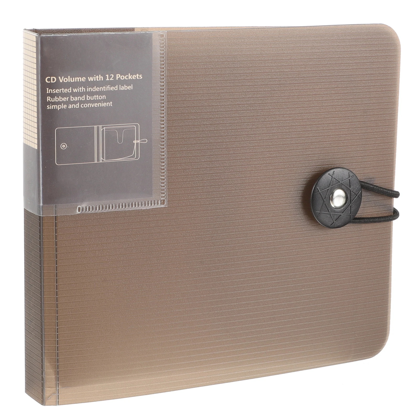 

CD Organizer Book Storage Bag Cases for Home Binder Discs Travel Loose Clear Wallet