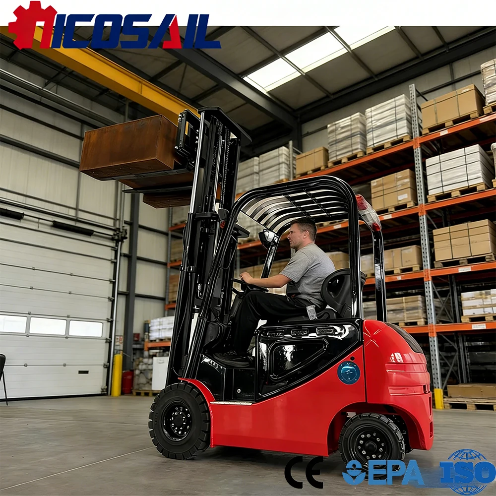 Electric Battery Forklift CE Certified Mini Small Lift Truck Stable Performance for Warehouse Industrial