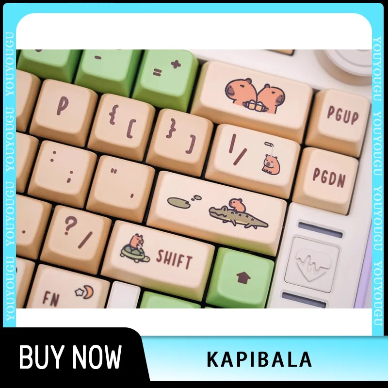 Kprepublic Keycaps Thermal Sublimation Pbt Cute Kawaii Mda Gamer Keycap For Pc Mechanical Keyboard Gamer Accessories Custom Gift