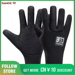 Santic Winter Cycling Gloves Outdoor Silica Gel Pad Shockproof Riding Protective Gear Non-slip Windproof MTB Road Bicycle Gloves