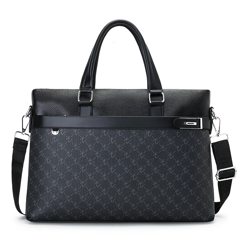 

Fashionable Head Layer Cowhide Briefcase Genuine Leather Men Bags Men Handbag Large Capacity File New Computer Bag Crossbody Bag