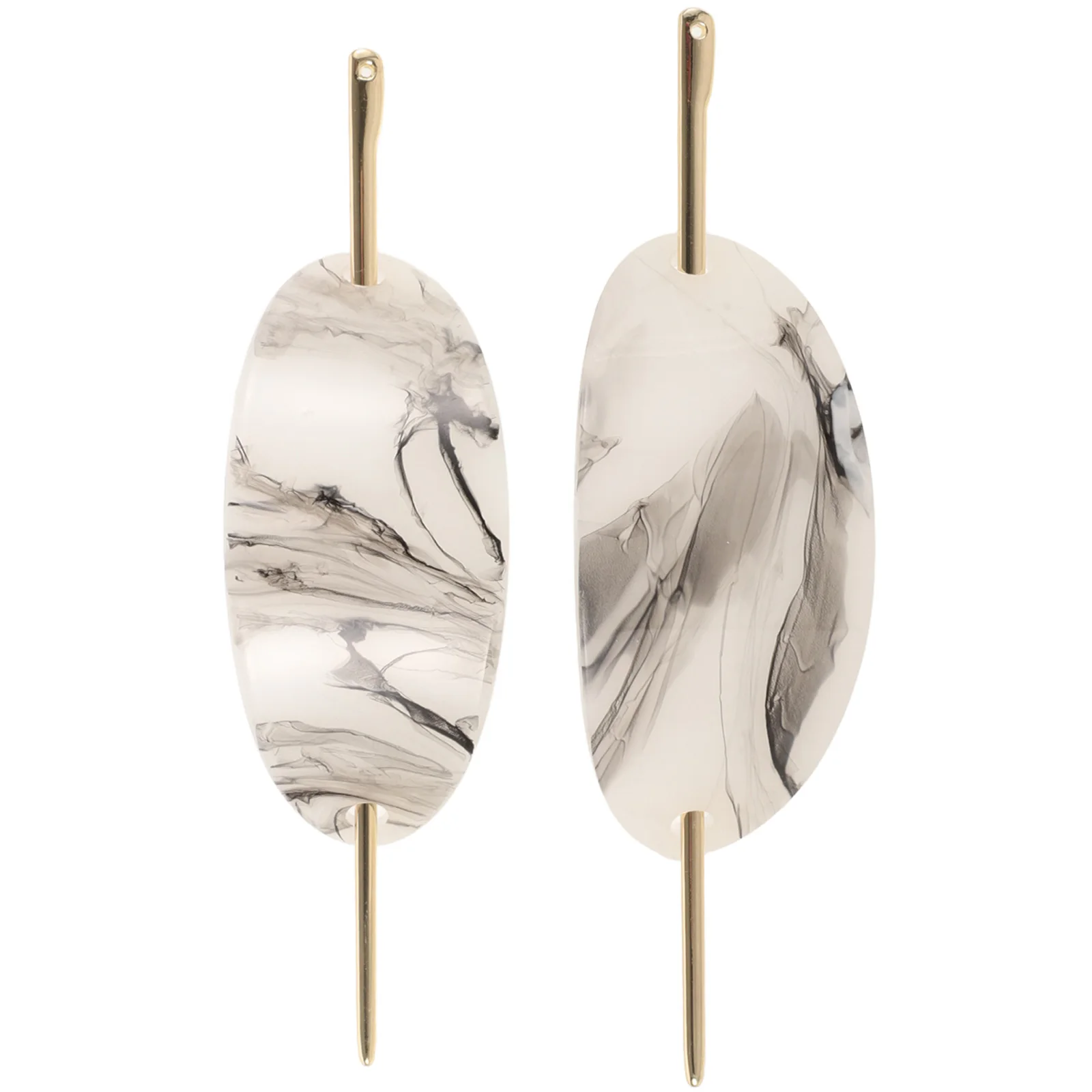 

2pcs Acrylic Zinc Alloy Bun Fork Clip Ponytail Hair Stick Hair Stick Hairpin Holder Holder Styling Safe Durable