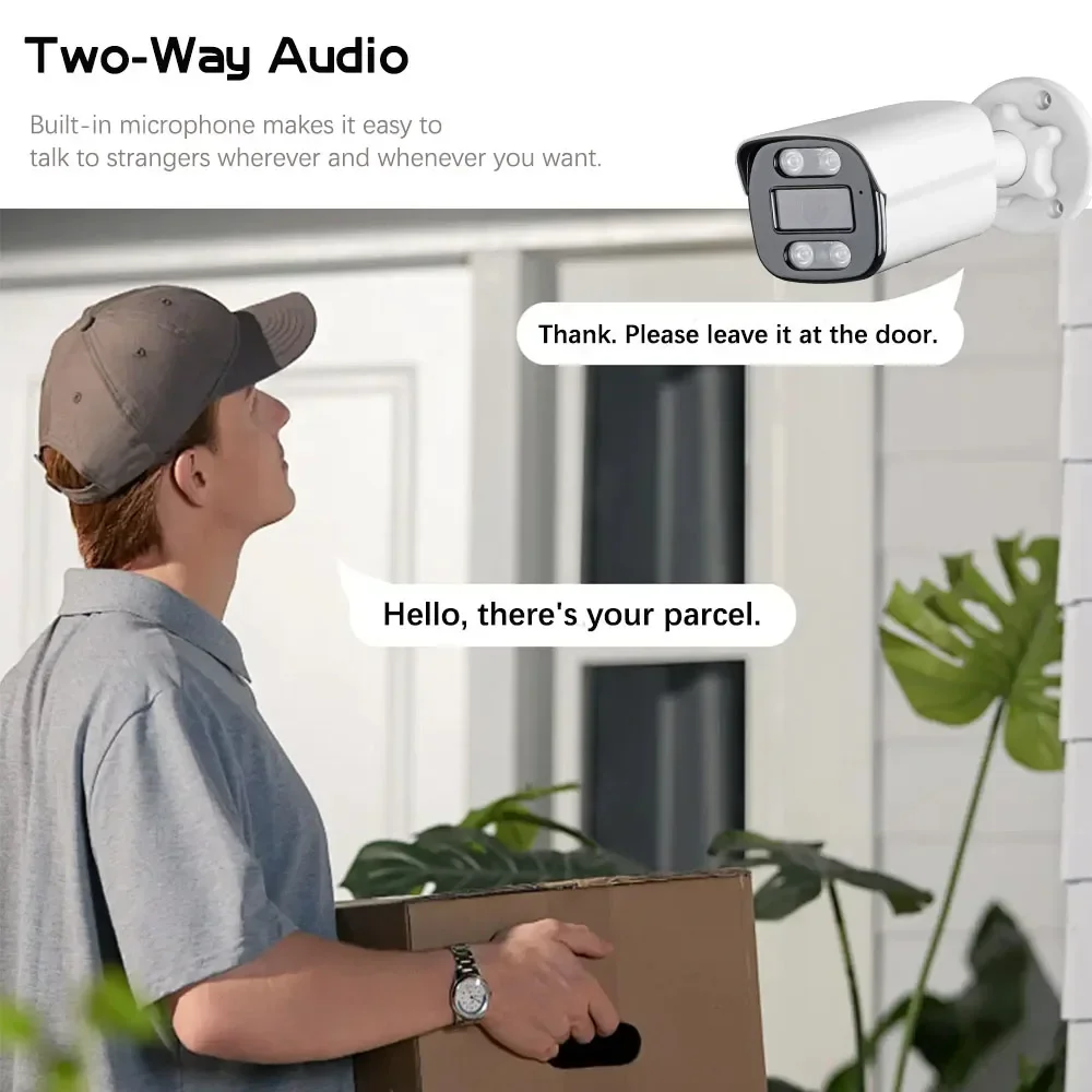 HJT 3.6mm  5MP 4K 8MP WIFI IP Camera 4G SIM Smart Detection Two Way Audio Onvif CCTV Video Surveillance Security Camera
