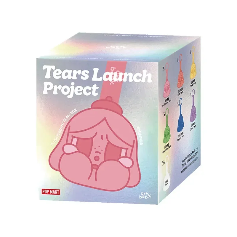 POP MART CRYBABY Tears Launch Project Series Plush Pendant Blind Box Cute Anime Soft Toy for Desktop Decoration Collectible