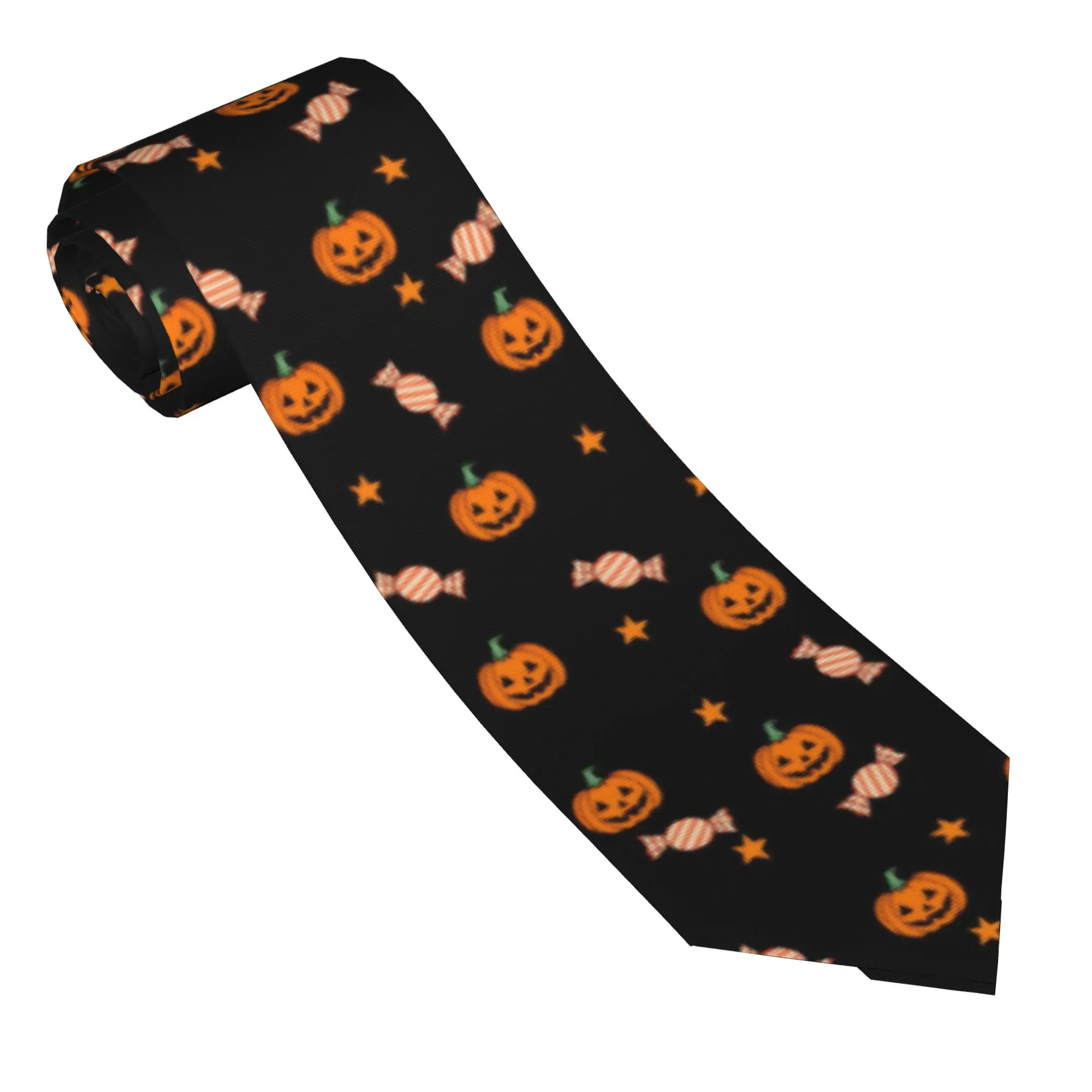 Candy Bat Pumpkin Halloween Necktie 8 cm  Neck Ties for Men Casual Narrow Accessories Cravat Wedding Accessories Cosplay Props