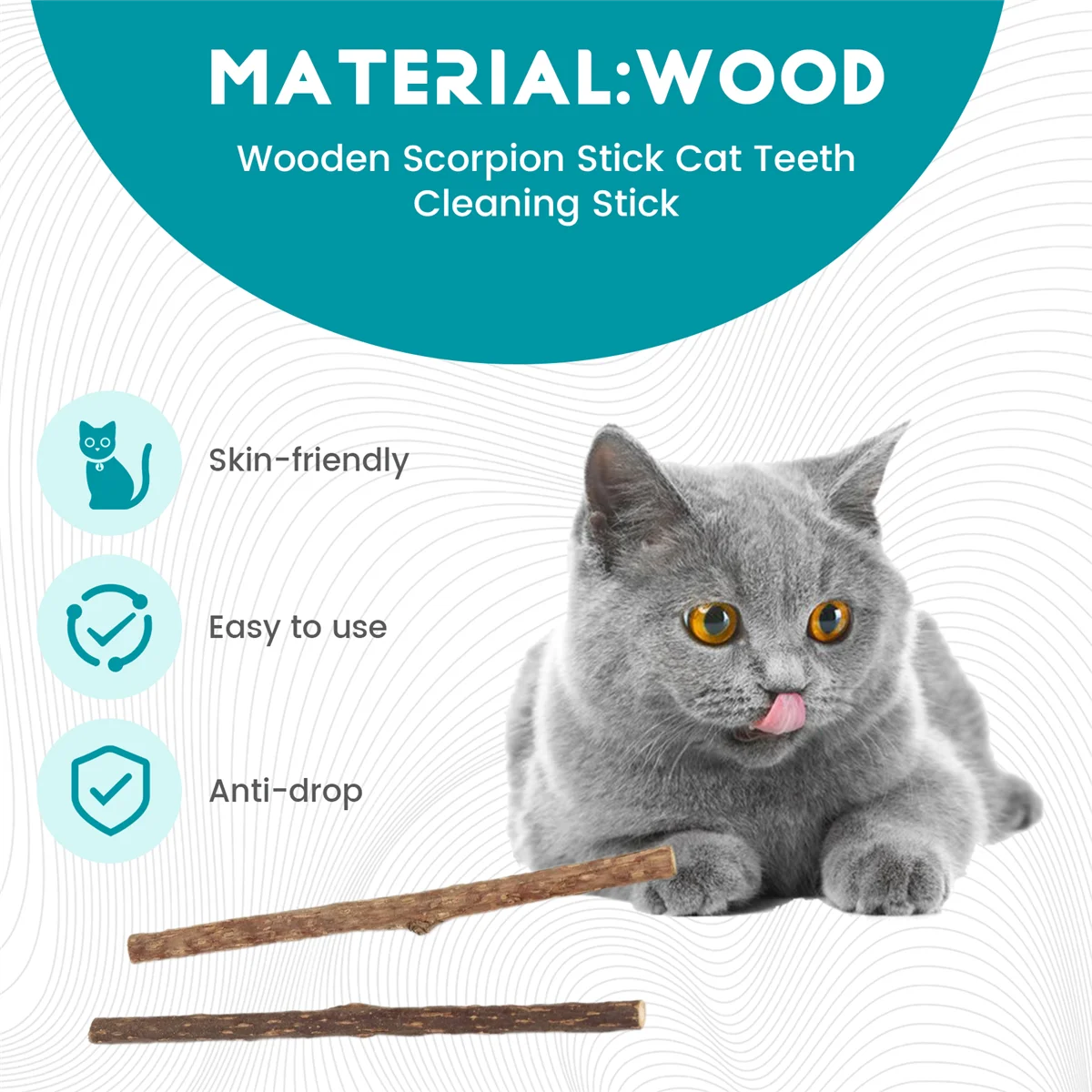 KEKA 20Pcs Natural Silvervine Sticks for Matatabi Chew Sticks Teeth Molar Chew Toys for Cat Teeth Cleaning