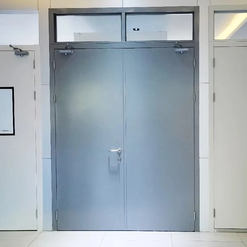 China CCC Certificated Security Customized Metal Fire Rated Fireproof Industrial Sliding Swing Steel Fire Rated Door