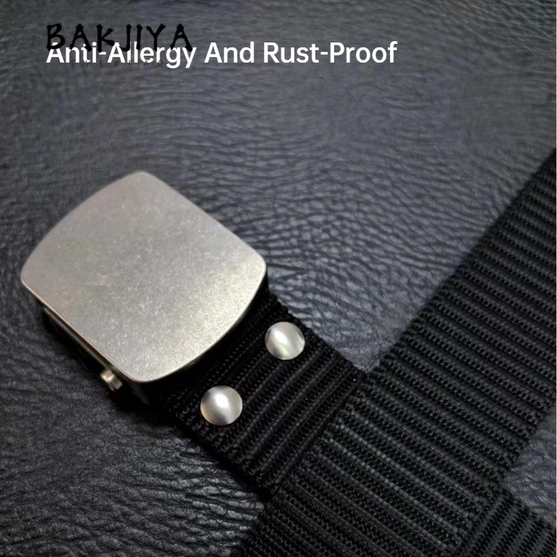 35/38mm Pure Titanium Belt Buckle Roller Auto Clasp Rustproof Men's Camo Tactical Canvas Belt Buckle Head Accessories