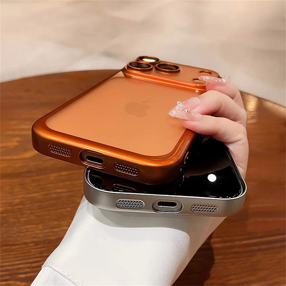 New Transparent Original Phone Case For iPhone 17 16 15 14 13 12 11 Pro Max Matte Air Frosted Shockproof Bumper ProtectiveCover