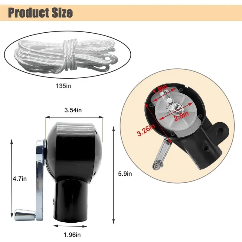 YLS-Railing Umbrella Holder Deck Mount Umbrella Holder Outdoor Umbrella Holder Umbrella Shaking Accessories
