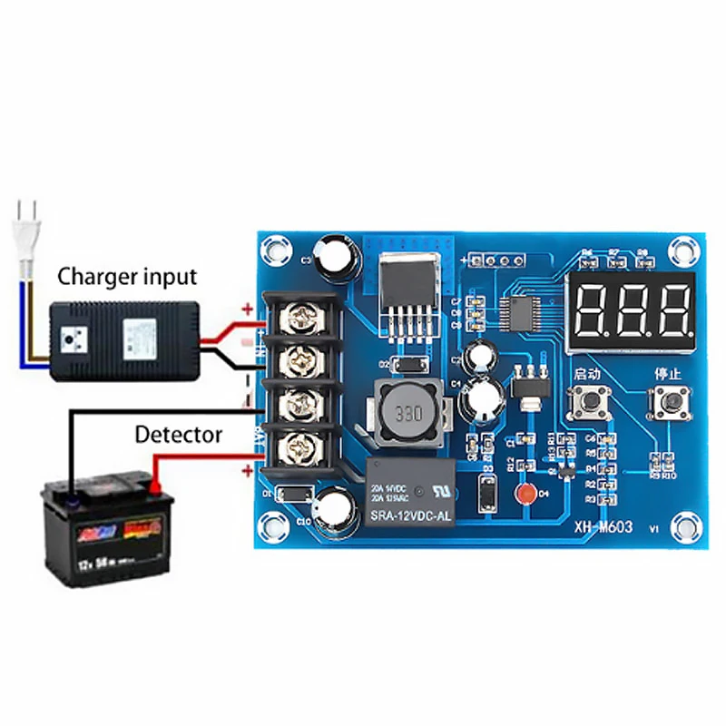 XH-M603 lades teuerung modul 12-24v speicher lithium batterie ladegerät steuersc halter schutz platine mit led-anzeige neu
