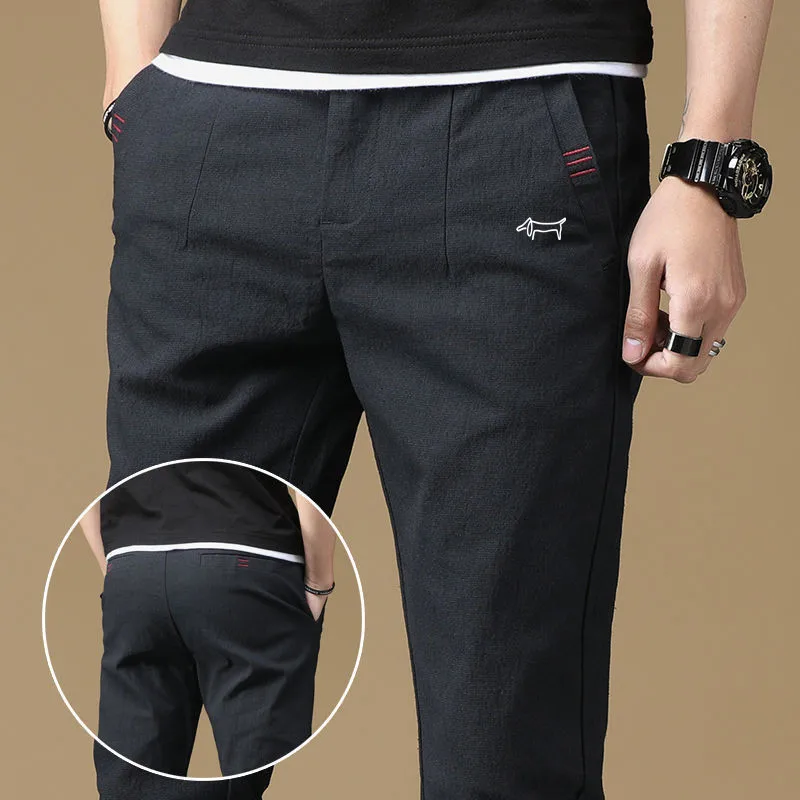 Summer Men\'s Golf Wear 2024 Luxury Brand Golf Pants Cultivate Oneself Straight Tube Pants Korean Golf Clothing Men Casual Pants