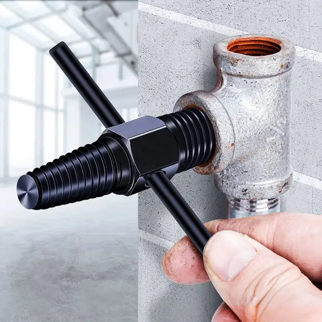 WOZOBUY Schraube Extractor-Dual-use-Wasser Rohr Schraube Entfernung Werkzeug Gebrochen Schraube Entferner für 1/2 "3/4" rohre Ventil Wasserhahn, beschädigt Bolzen
