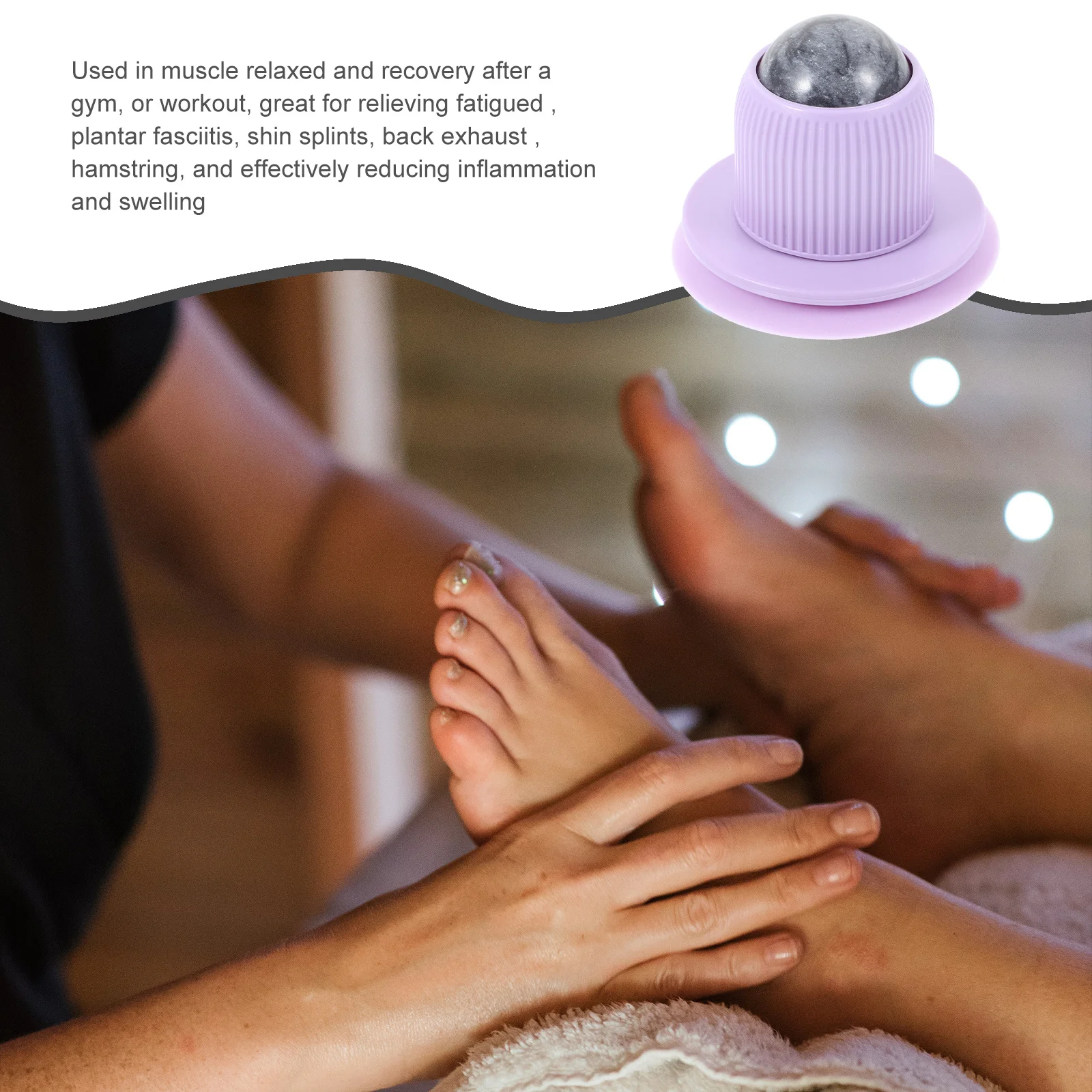 

Массажный мяч, портативный ролик для шеи, плеч, расслабление мышц спины, облегчение боли в теле, инструмент для самомассажа, лимфодренаж