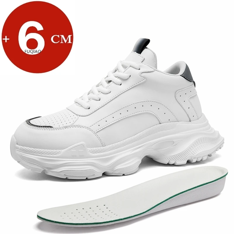 

Стельки со скрытой высотой 6 см, кроссовки для мужчин и женщин, дышащая спортивная повседневная обувь с подъемом, удобная прогулочная обувь на платформе