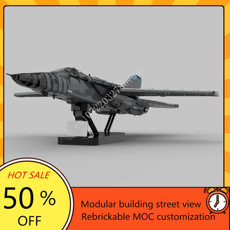 2219PCS MOC 사용자 정의 퍼즐 1:35 스케일 F-111F Aardvark 모델 DIY 조립 항공기 교육 어린이 생일 장난감 크리스마스 선물