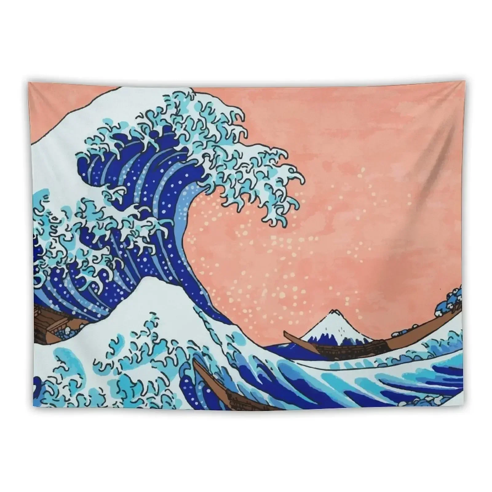 The Great Wave of Kanagawa Tapestry Wall Hanging Wall Anime Decor Wall Art Room Decoration Aesthetic Tapestry