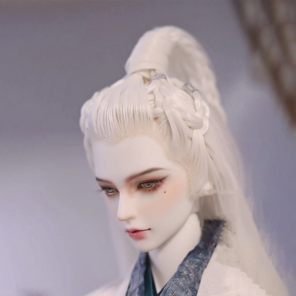 1/3 BJD Wigs Ancient Costume Chinese Hanfu Retro Hairstyle Hair Samurai Wig For SD13 SSDF ID72 Uncle Doll Accessories A1521