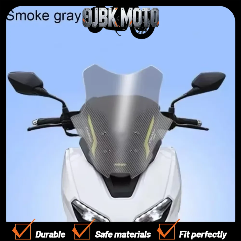 【Perfect fit】New Motorcycle Fit Rusi Rfi 175 Dedicated Front Windshield Heighten Wind Deflector For RUSI RFI 175