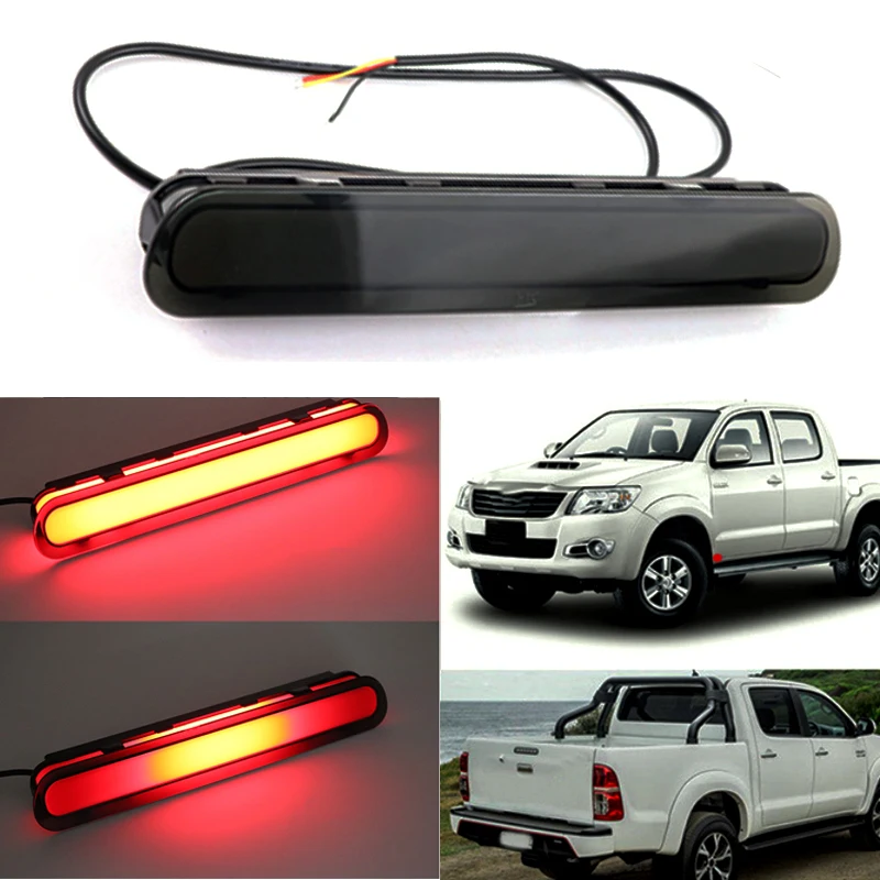 Brake Light Reverse Light Trunk Lamp Tail Light Car Styling LED Reflector Lamp Rear DRL forT/oyota H-ILUX VIGO 2008-2014 PICKUP