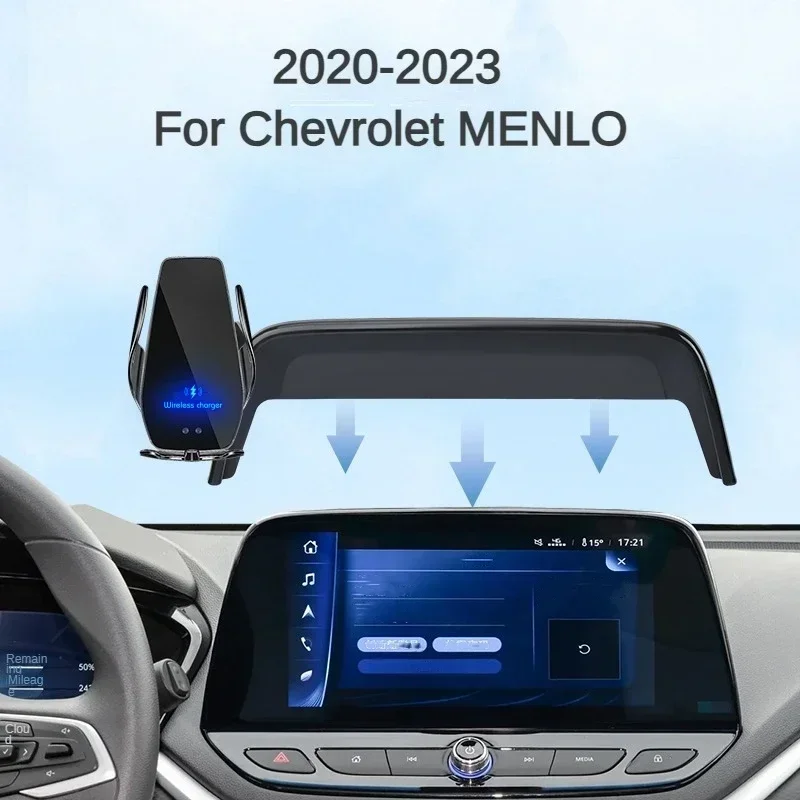 

2020-2023 For Chevrolet Menlo Car Screen Phone Holder Wireless Charger Navigation Modification Interior 10.1 10.8 Inch Size