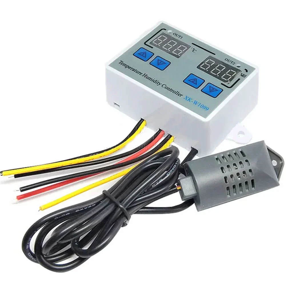 XK-W1099 Intelligent Digital Display Controller DC12V 24V AC 110-220V For Temperature And Humidity Switch Thermostat