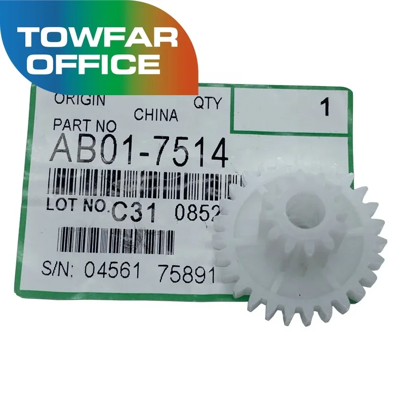 1PCS AB01-7514 12T/27T Double Gear for Ricoh MP 1350 9000 1100 1106 1107 1357 1356 907 906 Toner Supply Motor Gear Copier parts