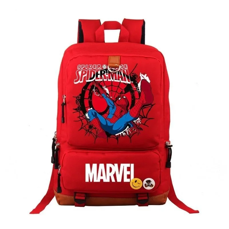 

Marvel Anime Peripheral Spider-Man Backpack Cartoon Cute Boy Handsome Dirty-Resistant Cool High-value School Bag Holiday Gift