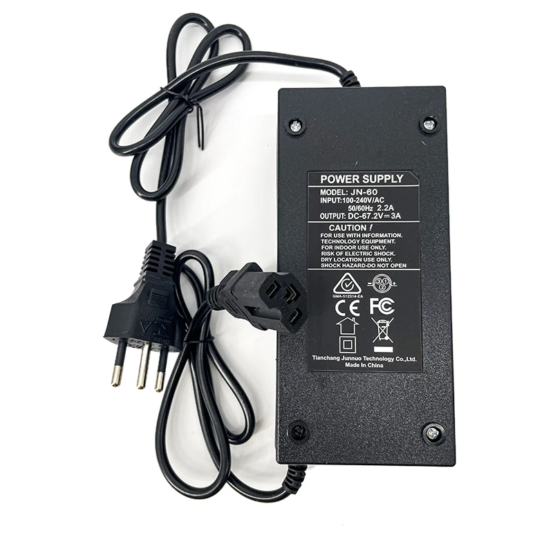 Electric Scooter Electric Bicycle Lithium Battery 67.2V 3A Power Supply Charger For Citycoco Electric Scooter Accessories