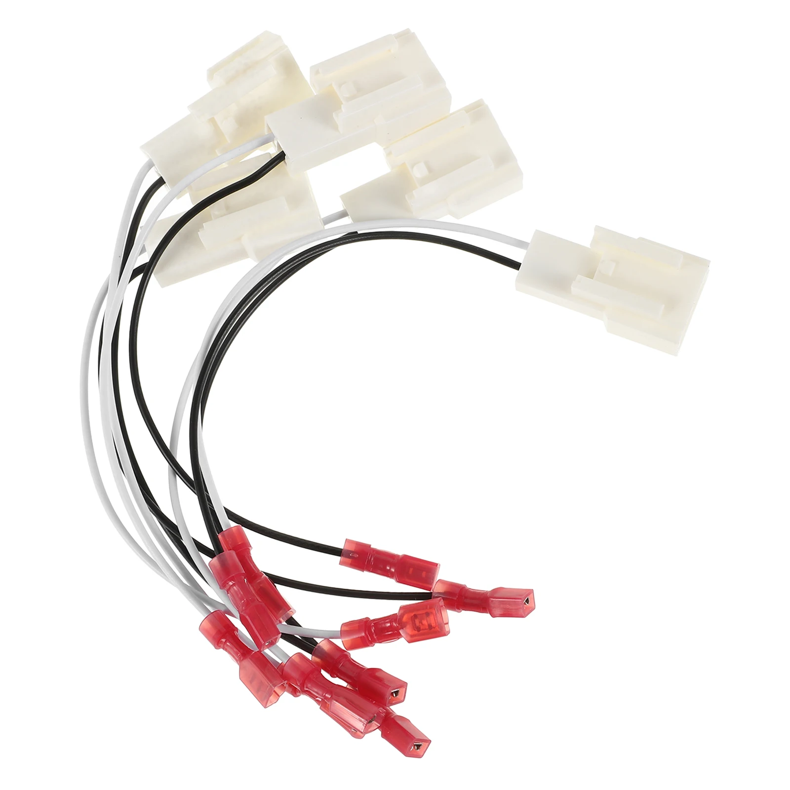 

5pcs Car Audio Adapter Speaker Wire Harness Replacement Cable Converter White Connectors for