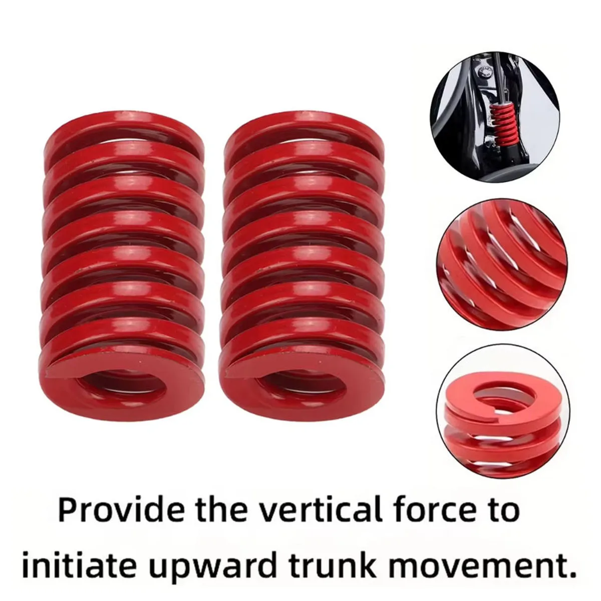 YONGRUN 2PCS Mold Spring Car Rear Trunk Tailgate Support Rod Lifting Rod Tool Red Compression Spring Trunk Shock Absorber Spring