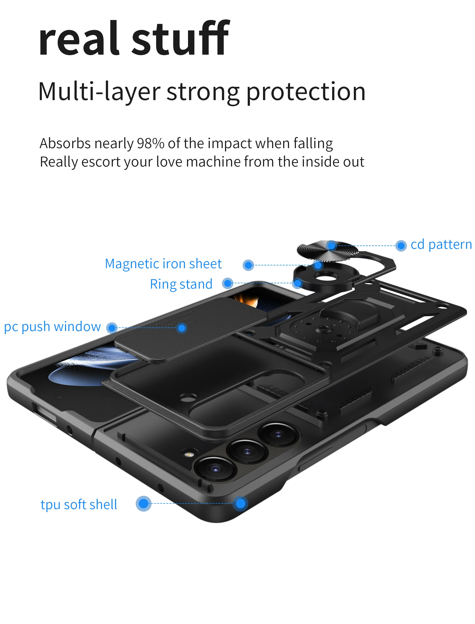 Sarung ponsel Samsung, untuk Samsung Galaxy S20 ULTRA S2OPLUS S20 FE NOTE 20 ULTRA S21 A22 FE A42 A51 A32 A71 5G SAM M51 tahan jatuh