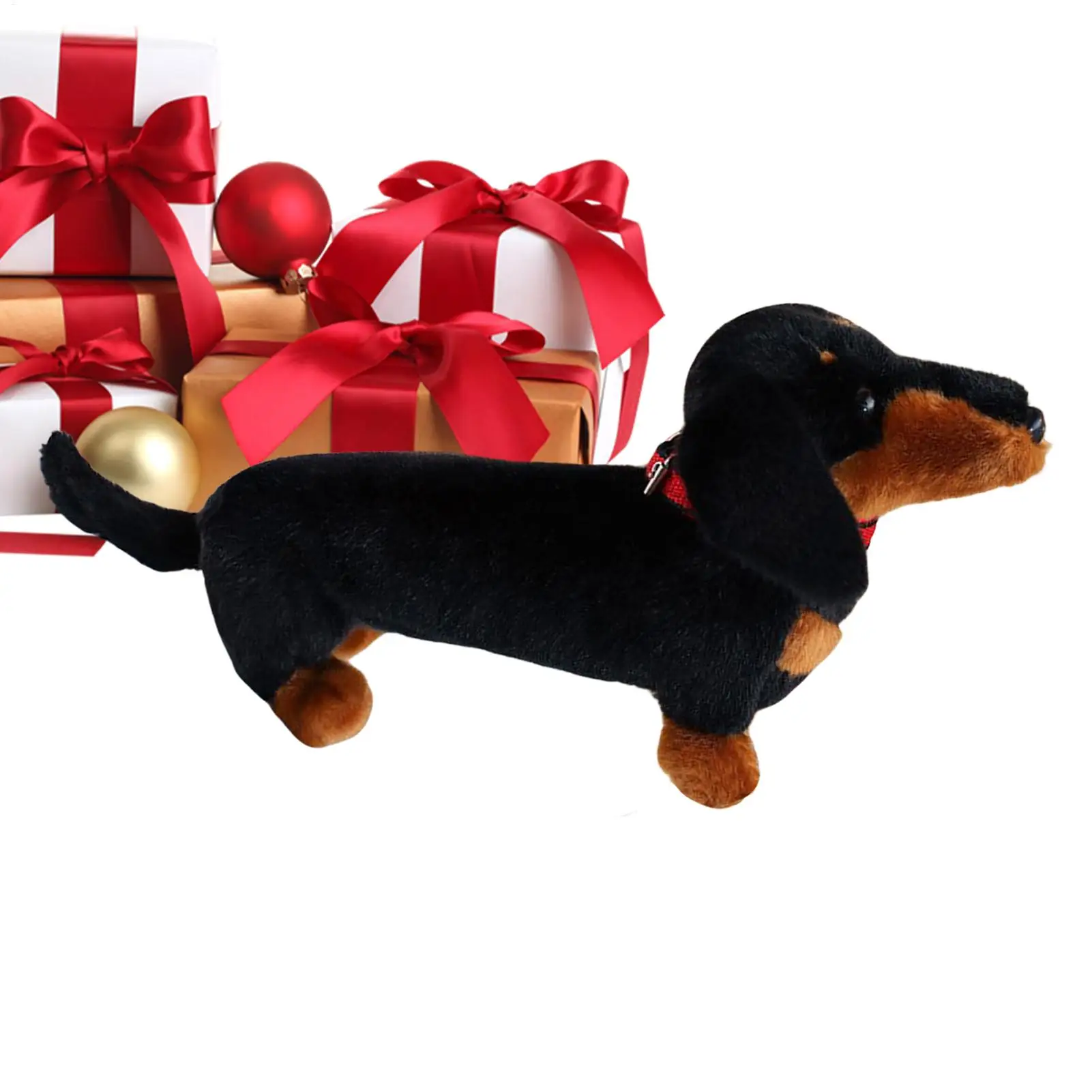 

Dachshund Plush Cute Dog Hugging Pillow Toy Playtime Companion Animal Stuffed Doll For Kids Adults Nursery Home Desk Sofa Bed