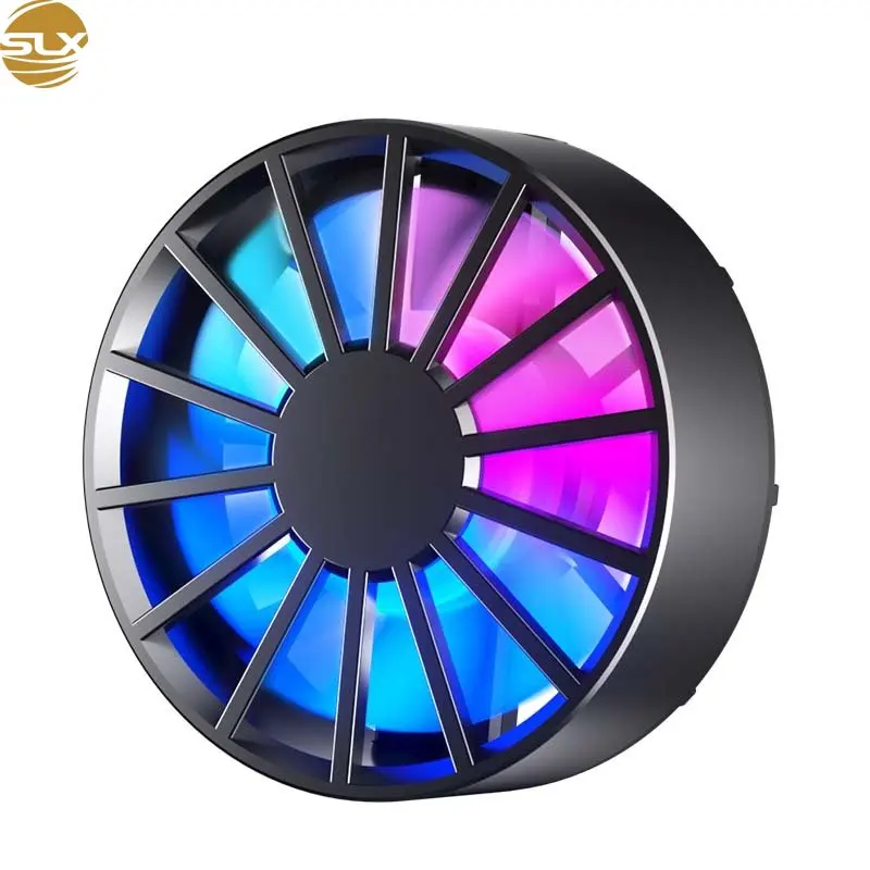 Radiador de teléfono magnético ligero, luz RGB, ventilador de refrigeración de bajo ruido refrigerado por aire para teléfono, tableta, juego PUGB Genshin, refrigeración rápida