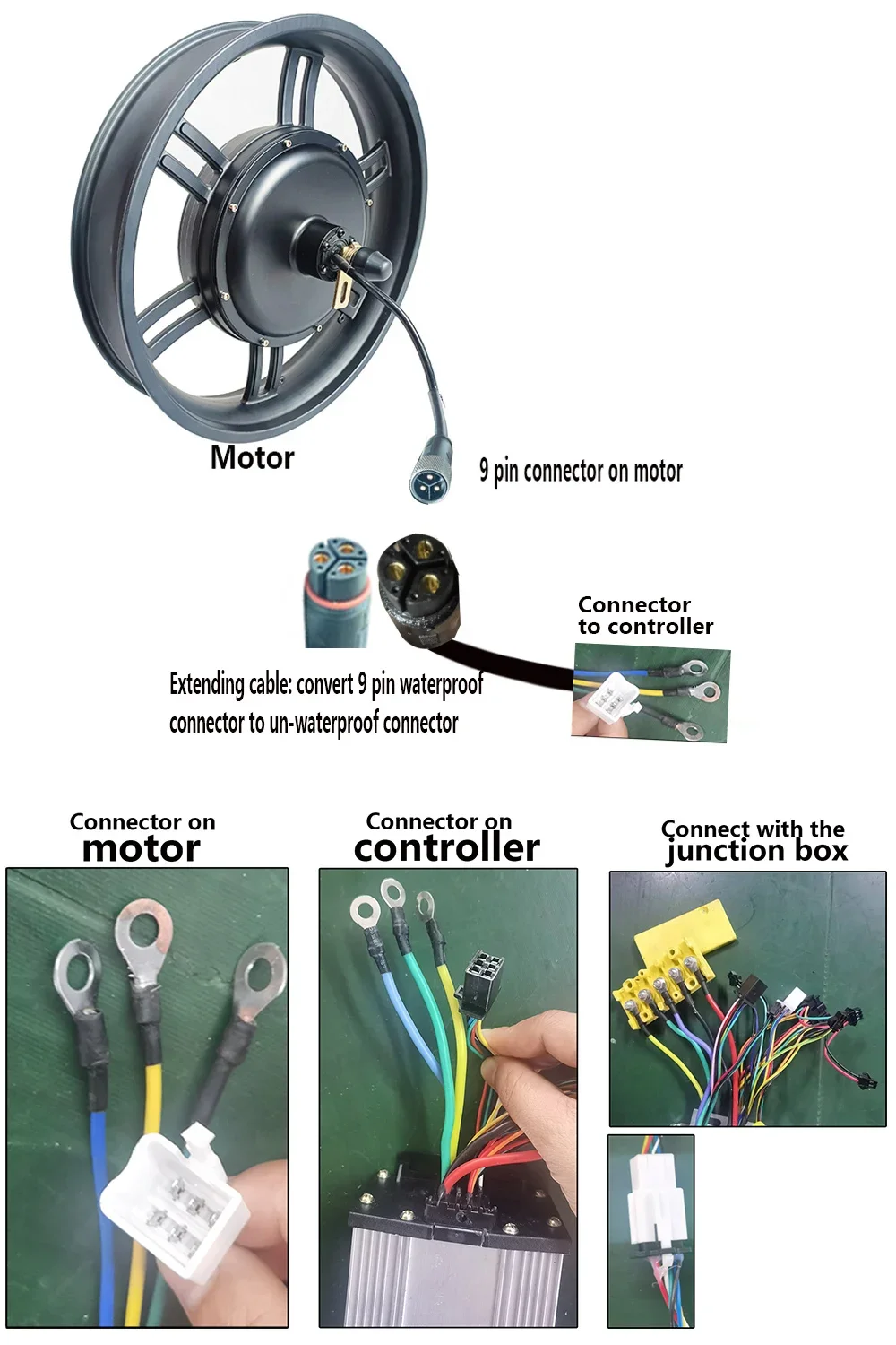 Best-seller 20*4.0 20 20x4 pollici Gearless 48V 60V 72 v1500w fuoristrada grasso pneumatico motore del mozzo della bicicletta elettrica con ruota