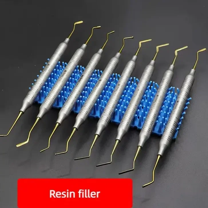 Dental Double-Ended Filling Knife Spatula - For Composite Resin Cement Mixing, Filling & Carving, Dental Accessory