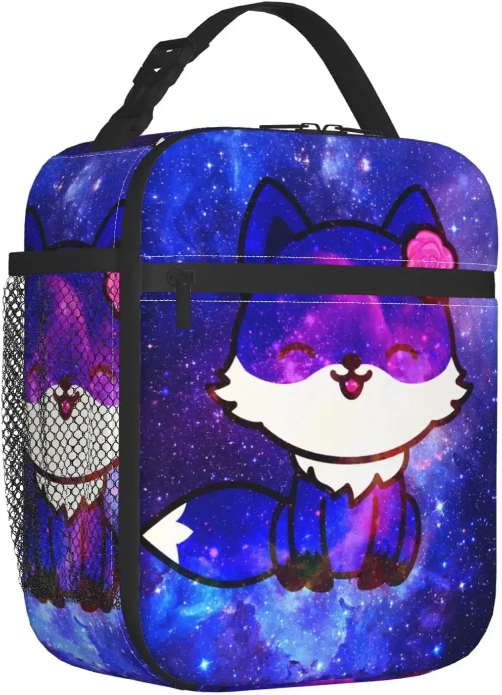 Galaxy Fox Lunch Bag Double Insulated Leakproof Lunch Box Tote Bag Cooler Thermal Lunch Organizer for Work Picnic Travel Camping